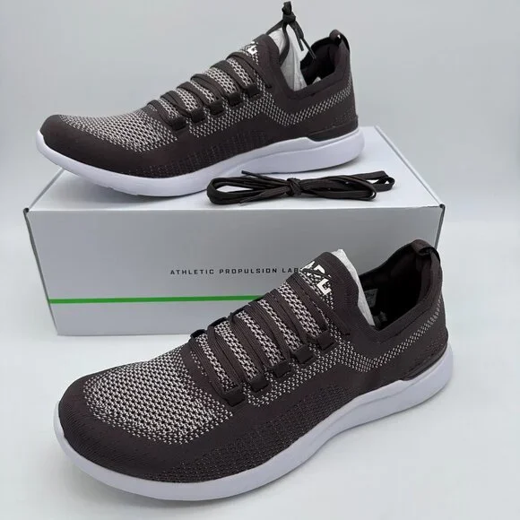 APL‎ Men's TechLoom Breeze Running Sneaker, Size 13, Chocolate/Silk/White